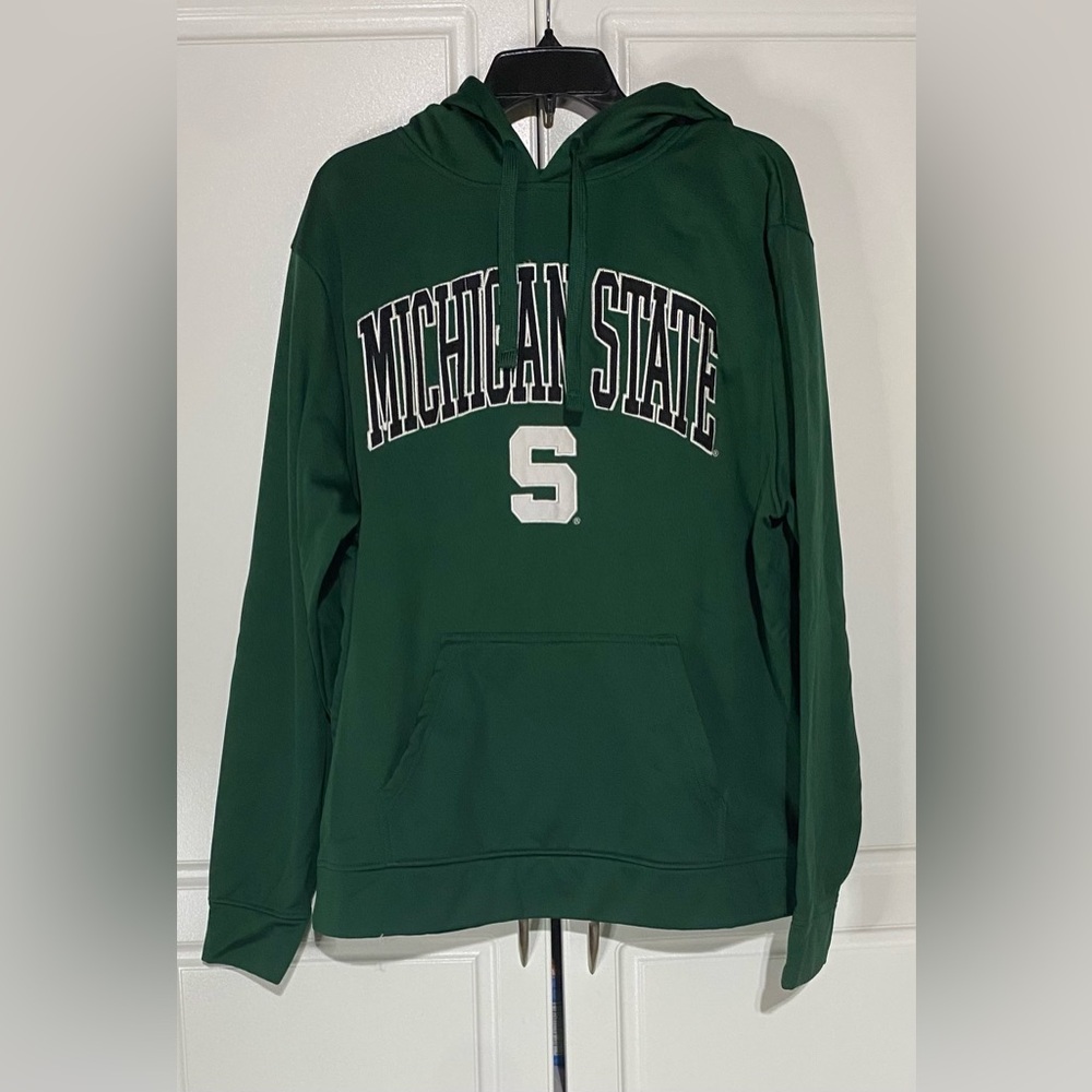 J. America Green and White Collegiate Sweater